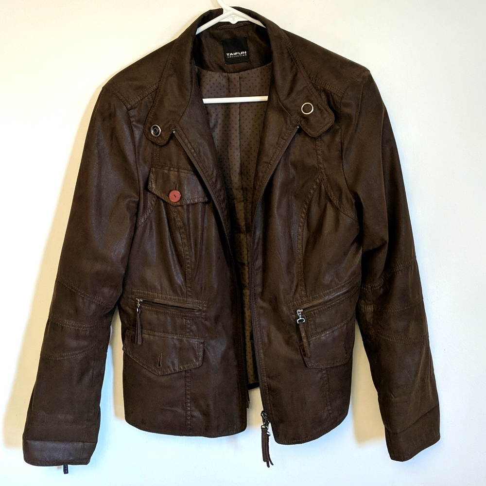 Taifun Collection women's brown jacket L (42)